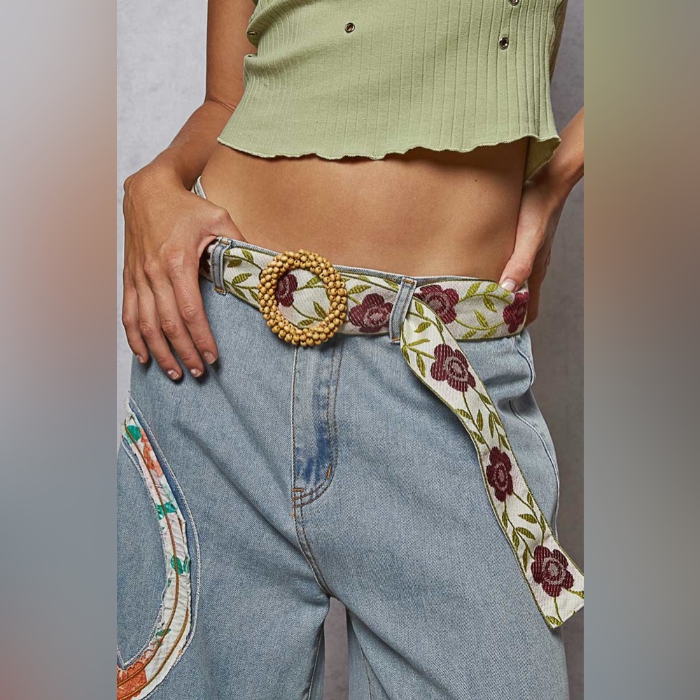 Belt 12 New POL Green & Burgundy Belt